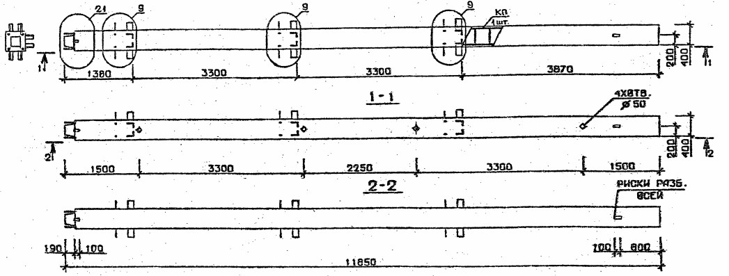 Колонна 3КН 33.119-6-с Серия 1.020.1-2с/89